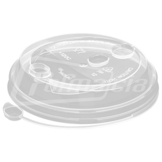 CH-90UT-K Papierbecher Deckel 90 mm, durchschaubar, flip-top