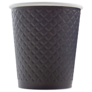 EM80-280-0478 Papierbecher Waffle Black 250&nbsp;ml