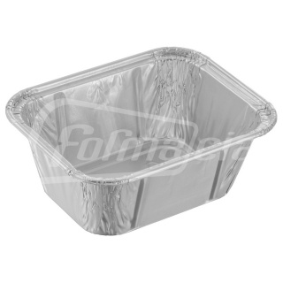 R136G Klassische aluminium container 114x89, 84x59, h 42 mm