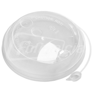 CH-80UT-K Papierbecher Deckel 80 mm, durchschaubar, flip-top