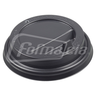 CH-80FB-A Papierbecher Deckel 80 mm, schwarz