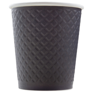 EM80-280-0478 Papierbecher Waffle Black 250 ml