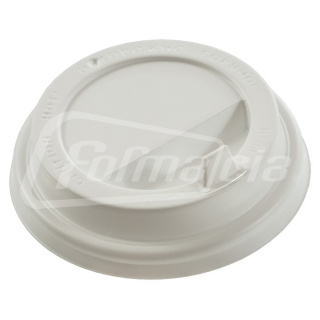CH-80F-A Papierbecher Deckel 80 mm, weiß