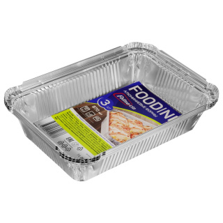 R1L-3FDN Aluminum container set 212×147×40 mm