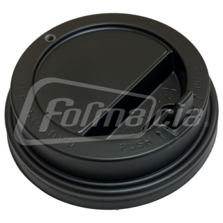 CH-73FB Papierbecher Deckel 73 mm, schwarz